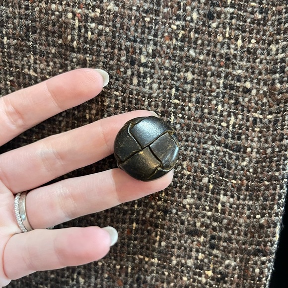 Vintage 1950s Tweed Overcoat by Curlee Clothes - Picture 9 of 16